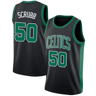 Men's Jay Scrubb Boston Celtics Black Jersey - Statement Edition - Swingman