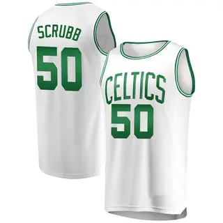 Men's Jay Scrubb Boston Celtics White Jersey - Association Edition - Fast Break