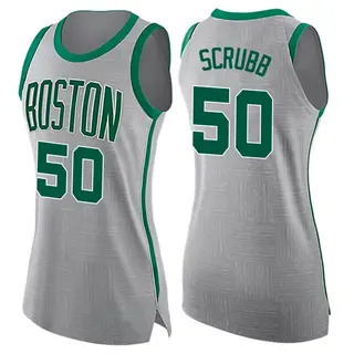 Women's Jay Scrubb Boston Celtics Gray Jersey - City Edition - Swingman