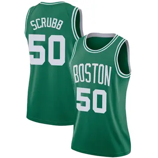 Women's Jay Scrubb Boston Celtics Green Jersey - Icon Edition - Swingman