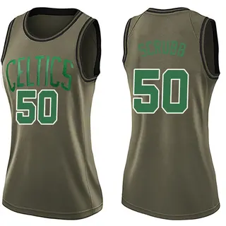 Women's Jay Scrubb Boston Celtics Green Salute to Service Jersey - Swingman